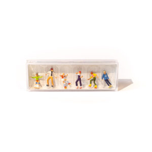 Personnages Preiser HO 10074 Rollers et Skateurs