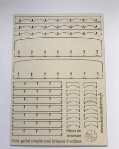 Pont galbé simple voie – Voûtes en brique